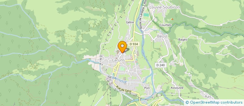 localisation de l'entreprise MONSIEUR ROGER LABORDE-MEDEVIELLE  LARUNS