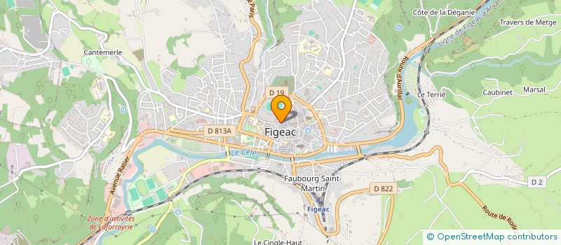 localisation de l'entreprise MONSIEUR ROGER LACAM à FIGEAC