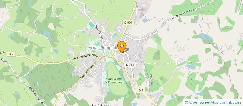 localisation de l'entreprise MONSIEUR ROGER LACHAUD  ARNAC-POMPADOUR