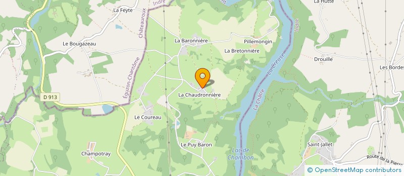 localisation de l'entreprise MONSIEUR ROGER LADAME  CROZANT