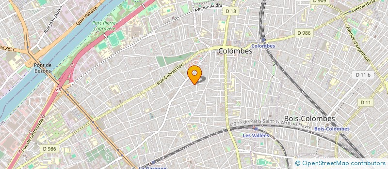 localisation de l'entreprise MONSIEUR ROGER LAFARGE  COLOMBES