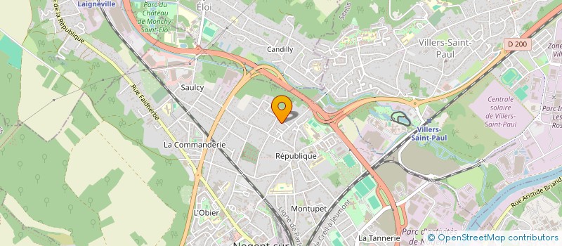 localisation de l'entreprise MONSIEUR ROGER LAHACHE  NOGENT-SUR-OISE