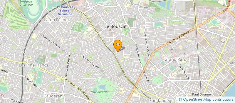 localisation de l'entreprise MONSIEUR ROGER LALET à LE BOUSCAT