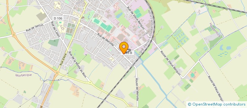 localisation de l'entreprise MONSIEUR ROGER LANDY  HAZEBROUCK