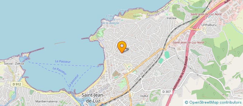 localisation de l'entreprise MONSIEUR ROGER LARRALDE  SAINT-JEAN-DE-LUZ