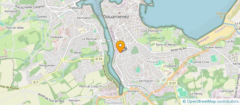 localisation de l'entreprise MONSIEUR ROGER LE DOARE  DOUARNENEZ