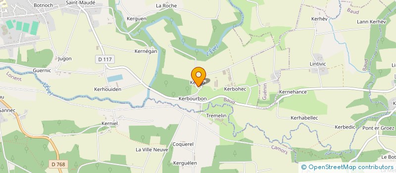 localisation de l'entreprise MONSIEUR ROGER LE GUIDEC  GUENIN