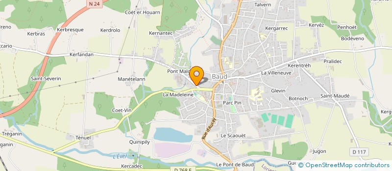 localisation de l'entreprise MONSIEUR ROGER LE PRIOL  BAUD