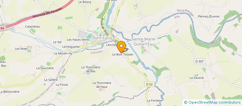 localisation de l'entreprise MONSIEUR ROGER LEBRUN à SAINTE-MARIE-OUTRE-L EAU