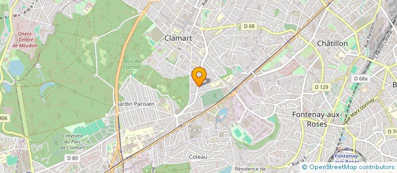 localisation de l'entreprise MONSIEUR ROGER LECAPLAIN  CLAMART