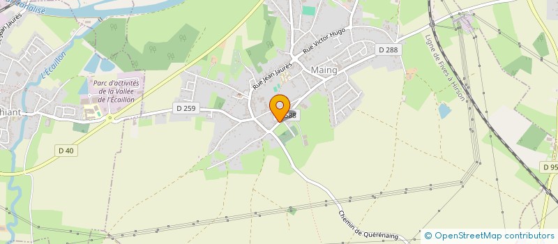 localisation de l'entreprise MONSIEUR ROGER LECERF  MAING