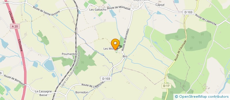 localisation de l'entreprise MONSIEUR ROGER LEDOUR  PUYLAROQUE