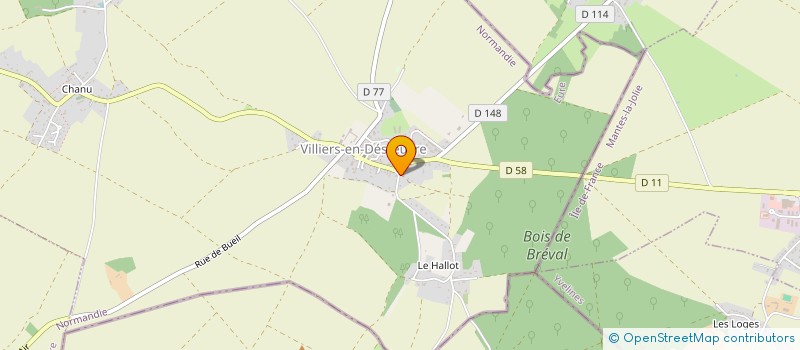 localisation de l'entreprise MONSIEUR ROGER LEGROS  VILLIERS-EN-DESUVRE