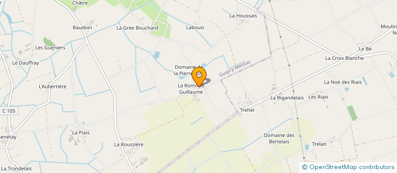 localisation de l'entreprise MONSIEUR ROGER LELIEVRE à GUIPRY-MESSAC