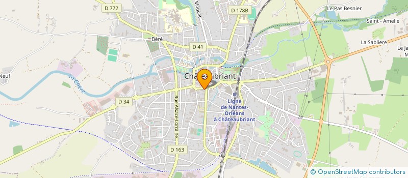 localisation de l'entreprise MONSIEUR ROGER LEMAITRE  CHATEAUBRIANT