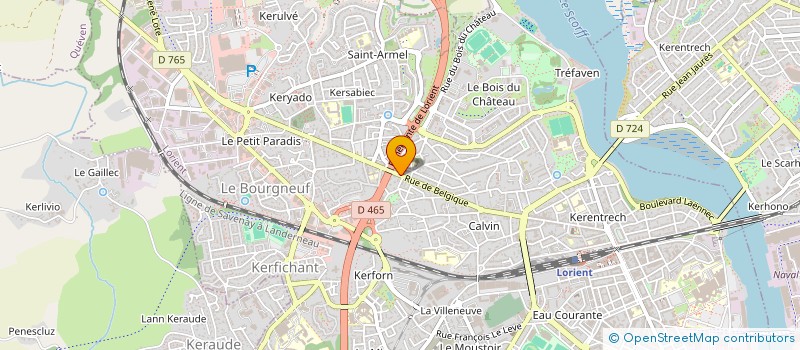 localisation de l'entreprise MONSIEUR ROGER LENORMAND  LORIENT