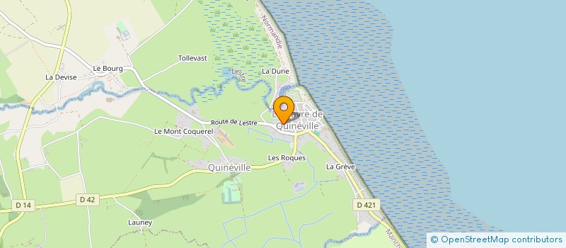 localisation de l'entreprise MONSIEUR ROGER LEQUERTIER  QUINEVILLE