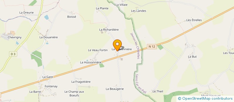 localisation de l'entreprise MONSIEUR ROGER LERICHOMME à JAVRON-LES-CHAPELLES