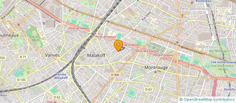 localisation de l'entreprise MONSIEUR ROGER LEROUX à MALAKOFF