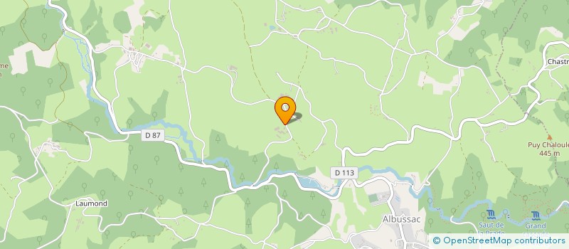 localisation de l'entreprise MONSIEUR ROGER LEYMARIE  ALBUSSAC