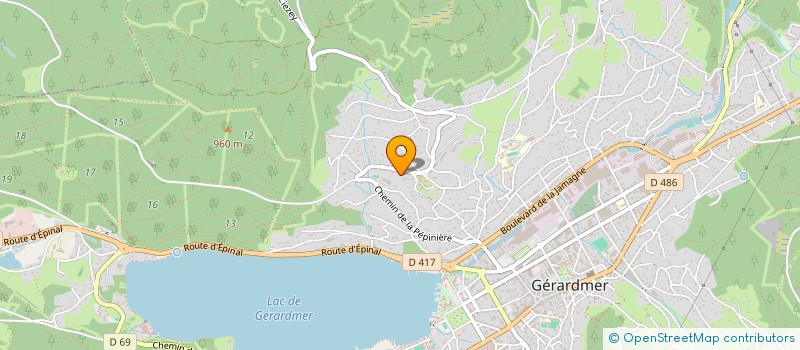localisation de l'entreprise MONSIEUR ROGER LINOTTE  GERARDMER