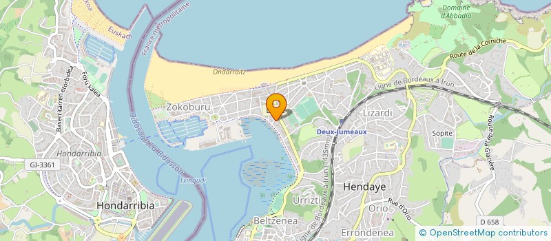 localisation de l'entreprise MONSIEUR ROGER LLOPIS LLORENS  HENDAYE