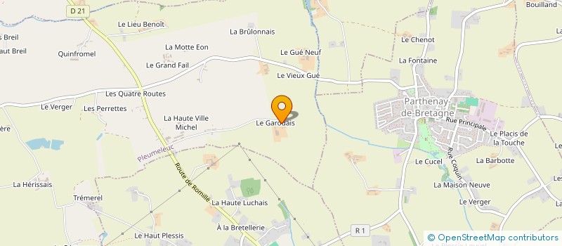 localisation de l'entreprise MONSIEUR ROGER LOHAT  PLEUMELEUC