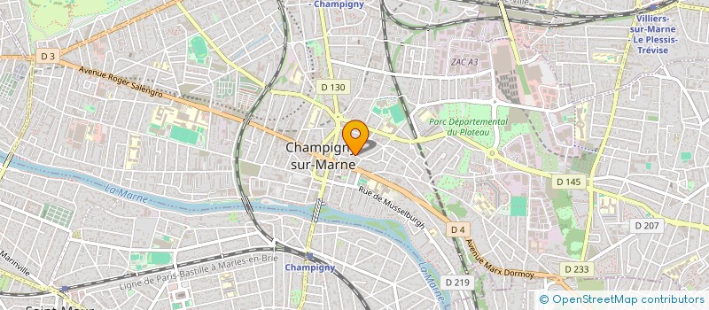 localisation de l'entreprise MONSIEUR ROGER LORETAN à CHAMPIGNY-SUR-MARNE