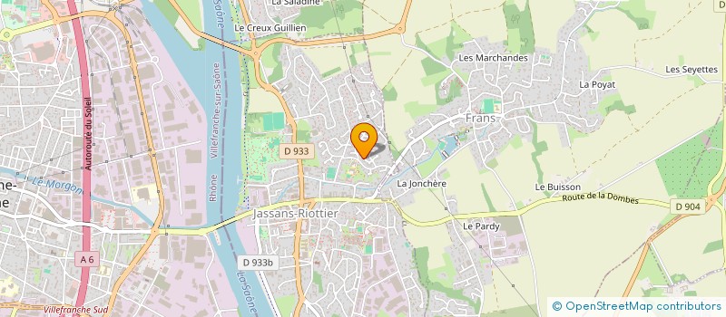localisation de l'entreprise MONSIEUR ROGER LOUIS  JASSANS-RIOTTIER