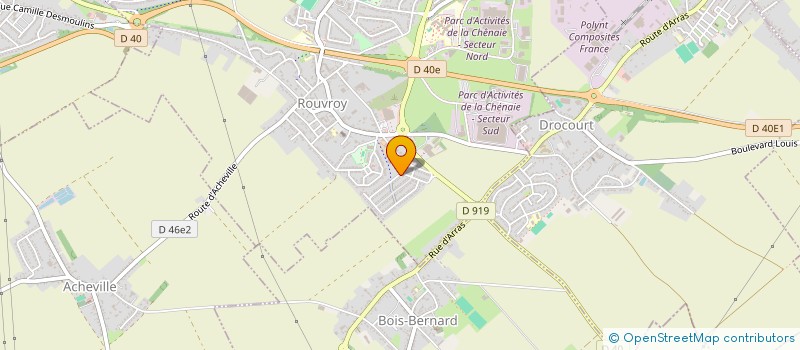 localisation de l'entreprise MONSIEUR ROGER-LOUIS HENOCQ  ROUVROY