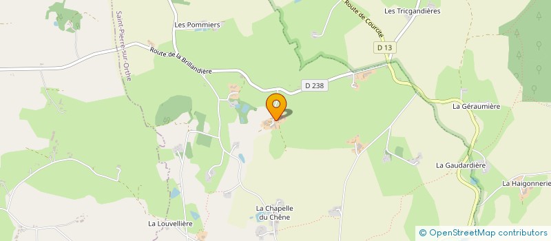 localisation de l'entreprise MONSIEUR ROGER LUCE à VIMARTIN-SUR-ORTHE