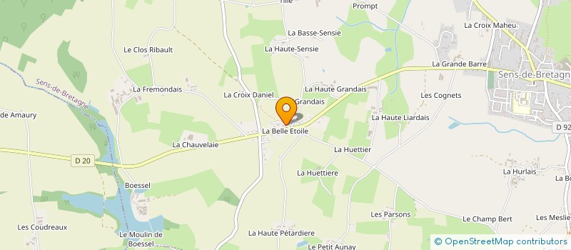 localisation de l'entreprise MONSIEUR ROGER LUNEL  SENS-DE-BRETAGNE