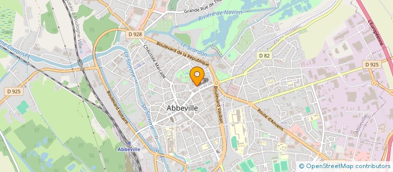 localisation de l'entreprise MONSIEUR ROGER LUSSE à ABBEVILLE