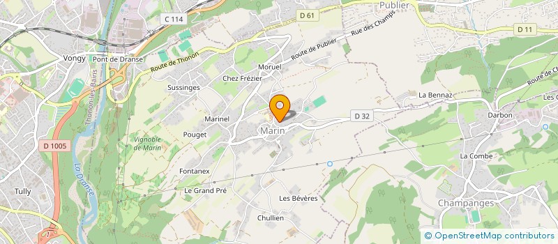 localisation de l'entreprise MONSIEUR ROGER LUXOZ  REYVROZ