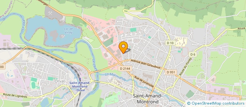 localisation de l'entreprise MONSIEUR ROGER MABILLE  SAINT-AMAND-MONTROND