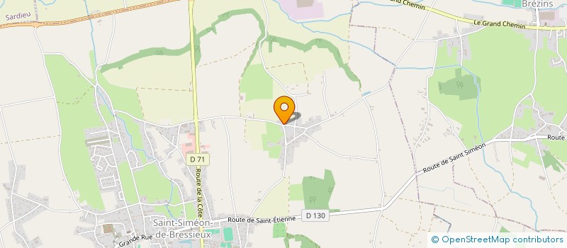 localisation de l'entreprise MONSIEUR ROGER MAGGIONI  SAINT-SIMEON-DE-BRESSIEUX