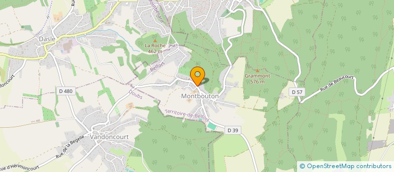 localisation de l'entreprise MONSIEUR ROGER MAILLOT à MONTBOUTON