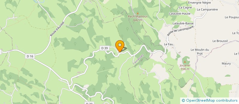 localisation de l'entreprise MONSIEUR ROGER MALEVIALE  LAURESSES