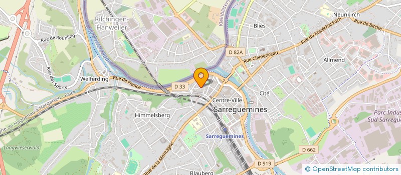 localisation de l'entreprise MONSIEUR ROGER MALLICK  SARREGUEMINES