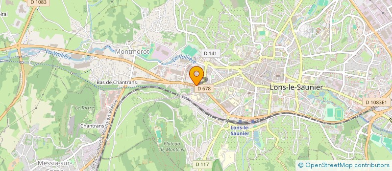 localisation de l'entreprise MONSIEUR ROGER MANDRILLON  LONS-LE-SAUNIER