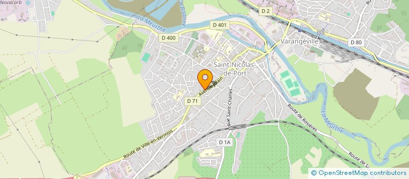 localisation de l'entreprise MONSIEUR ROGER MARANGE  SAINT-NICOLAS-DE-PORT