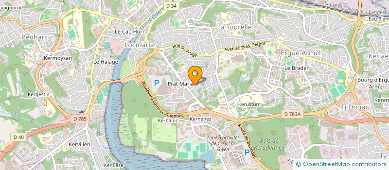 localisation de l'entreprise MONSIEUR ROGER MARC à QUIMPER
