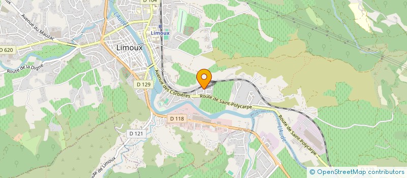 localisation de l'entreprise MONSIEUR ROGER MARCUZZI  LIMOUX