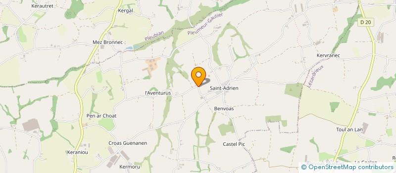 localisation de l'entreprise MONSIEUR ROGER MAREC  LEZARDRIEUX