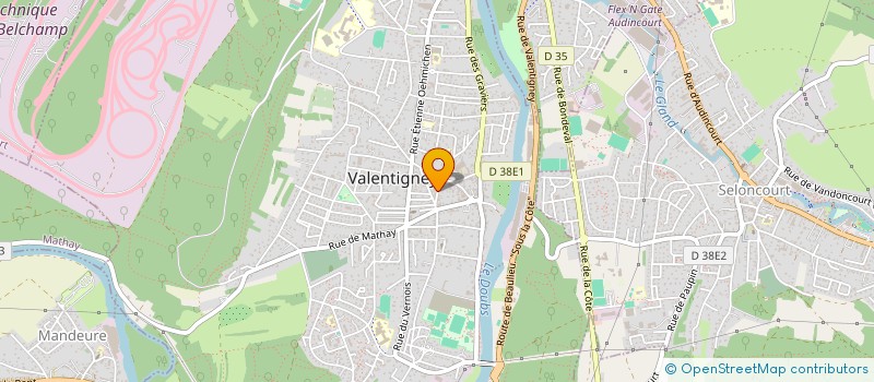 localisation de l'entreprise MONSIEUR ROGER MARESCOT  VALENTIGNEY