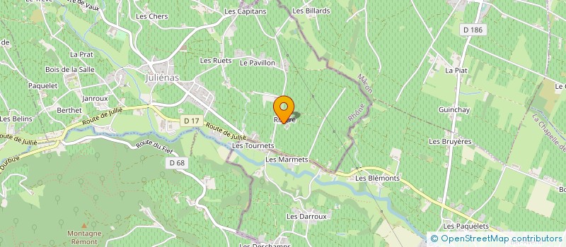 localisation de l'entreprise MONSIEUR ROGER MARGERAND à JULIENAS