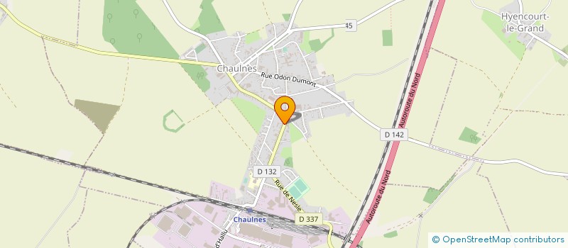 localisation de l'entreprise MONSIEUR ROGER MARIAGE-GAZIER  CHAULNES