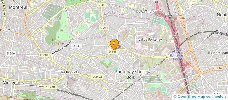 localisation de l'entreprise MONSIEUR ROGER MARIELLE à FONTENAY-SOUS-BOIS