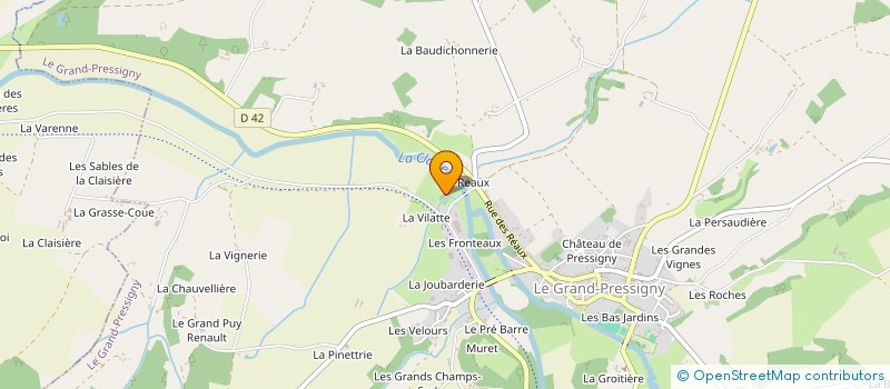 localisation de l'entreprise MONSIEUR ROGER MARIN  LE PETIT-PRESSIGNY