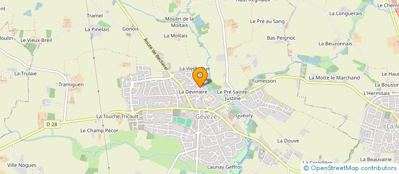 localisation de l'entreprise MONSIEUR ROGER MARTIN à LANGAN